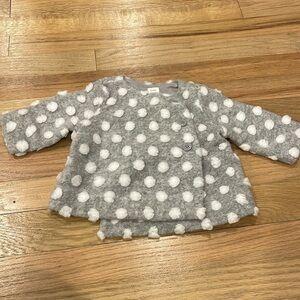 Baby Gap Fuzzy Polka Dot Jacket